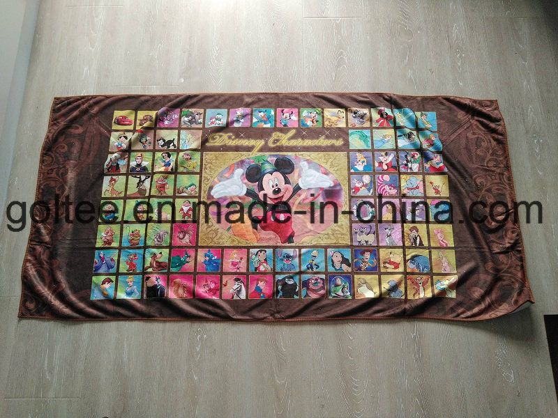 Microfiber Sport Towel with Printing Sublimation, Embroidery